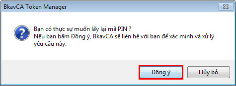 reset lại mã pin BKAV CA reset lai ma pin bkavca