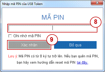 Bước 9 - kết quả gửi file tờ khai qua BKAV TVAN
