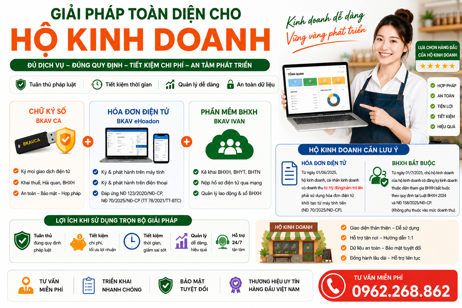 Giải pháp chữ ký số hóa đơn điện tử BHXH cho hộ kinh doanh