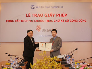 Lễ trao giấy phép BKAVCA